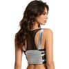 Dames Punk Stijl Crop Tanktop Metaalachtig Glanzend Doorzichtig Mesh Patchwork Verstelbare Bandjes Rits aan de Voorkant Cutout Vest