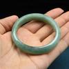 Burmese Jadeite Jade Women's Bracelet - Grade A Light Green with Certificate