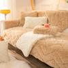 Winter Plush Sofa Cushion Simple Winter Thickened Cushion Non-Slip Nordic Simple Full Covered Cloth