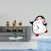 Resin Thinker Sculptures And Cartoon Penguin Wooden Wall Clock Decorative Abstract Art for Office