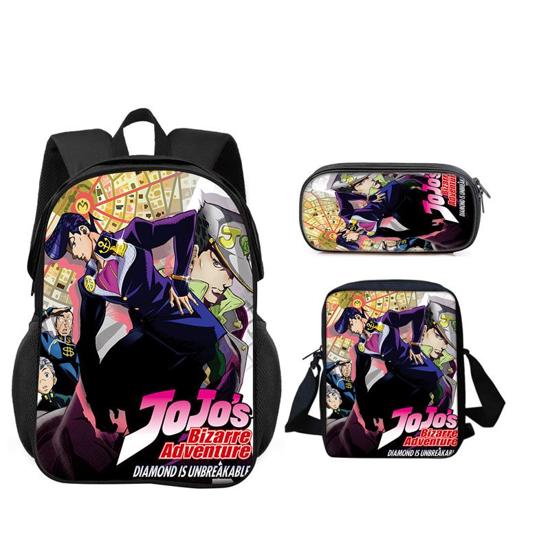 Anime Schoolbags for Boys Girls Best Gift Carry Carrier Pen Case Lethal Company 3pcs Set Daily Pack Camping Book Bags