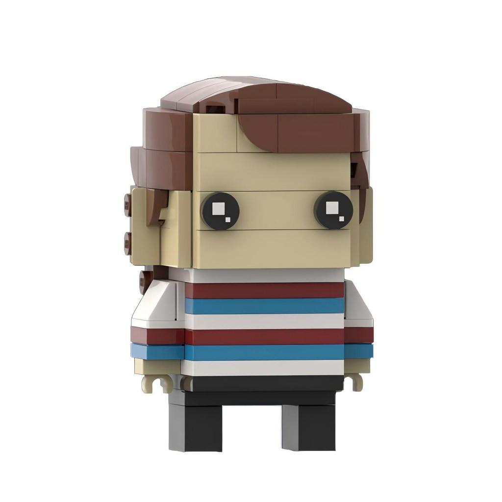 Stranger Things Season 1 Square Head Boy Collection Role Model Compatible Assembling Toy Man