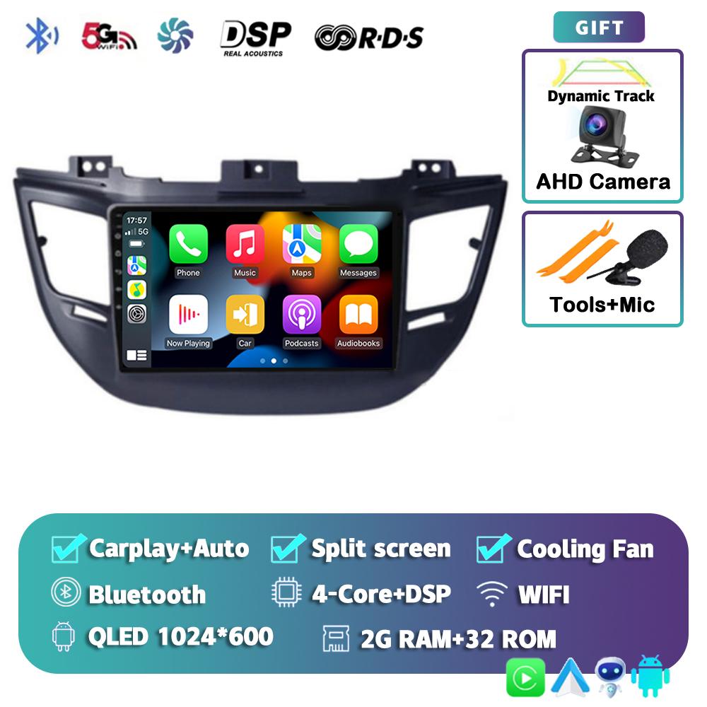

Android 14 Carplay Auto для Hyundai Tucson IX35 3 2015 2016 2017 2018 Автомобильный радиоприемник Мультимедиа GPS-плеер Стерео видео 360 Камера BT