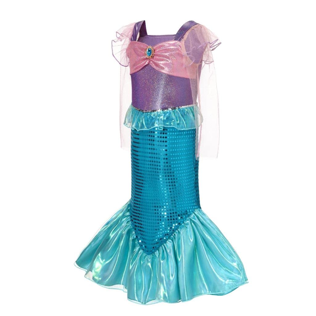 Dressy Daisy Toddler Mermaid Ariel Princess Halloween Size Ages Girls' Costume, Costume, Dress, 140, 9-10
