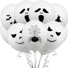 12pcs Halloween Ghost Balloons Spider Witch Bat Pumpkin Skeleton Horror Happy Halloween Party Decoration Carnival Party Supply