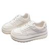 Popular Little White Shoes Women's 2025 New Autumn Thick-soled Heightening Casual Board Shoes Ins Versatile Sports Bread Shoes