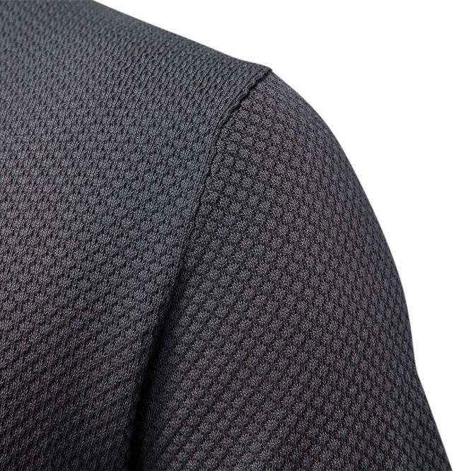 Summer High-Quality European Size Pineapple Pattern Woven Polo Shirt Men'S Business Seagull Collar Men'S Short-Sleeved Sweater Polo