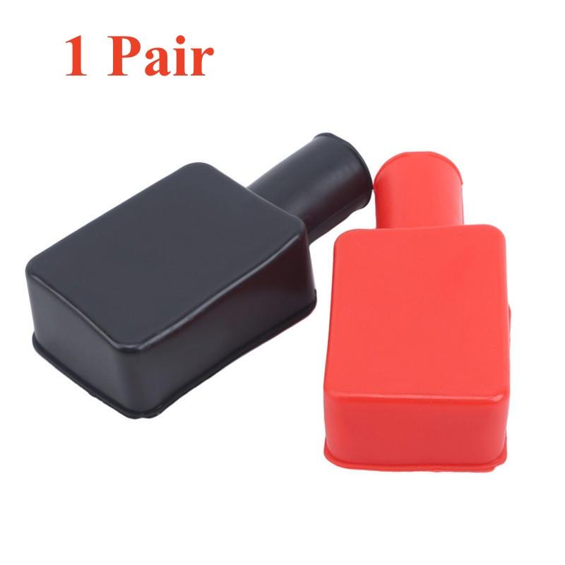 Osłona Ochronna Pola Akumulatora Samochodowego Dodatniego i Ujemnego Miękki Plastik Elastyczny Izolator Terminala Akumulatora Ochronny 1 Para