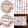 102-piece Adorable Cartoon Stickers For Journal Decoration Scrapbooking And Travel Graffiti Colorful Cute Designs