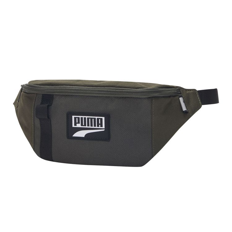 PUMA Fashion Casual Compact Zipper Closure Faux Leather Waist Bag Unisex bags Dark-Green 076906-08 Jasper