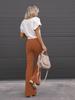 Winter New Solid Velvet Casual Fashion Personality Women's Pants Trendy Brand Casual