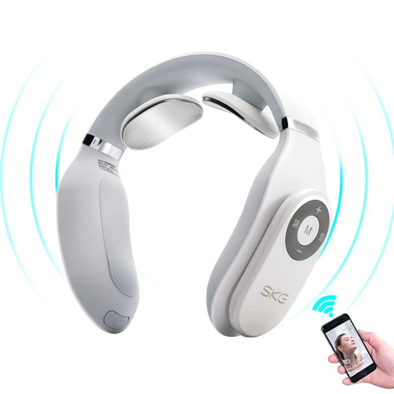 SKG Smart Neck Massager with Heat and Bluetooth
