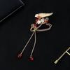 Left Ear Right Ear Sweet Alloy Elf Ear Clip Elf Ear Crystal Long Tassel Earrings Charm No Piercing Wings Ear Cuff Girls
