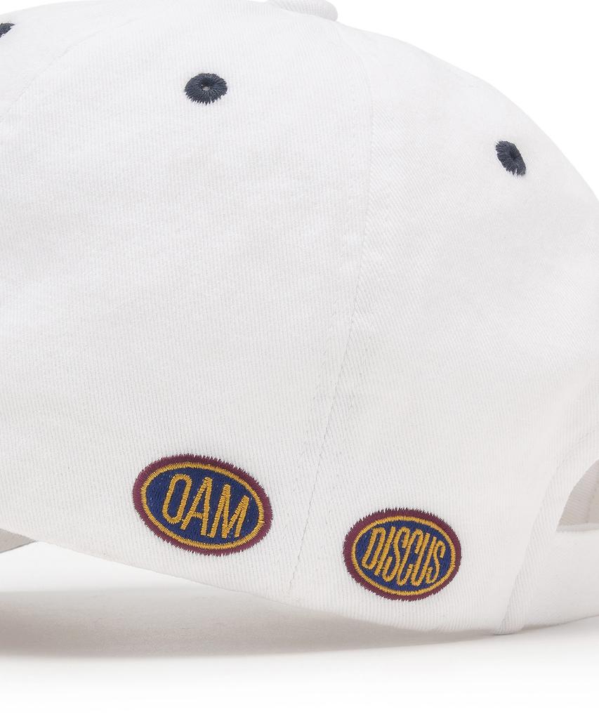 DISCUS ATHLETIC Da × Oam Emblem Tennis Cap Off White