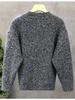 Men's Casual Button-Up Knitwear: Warm, Trendy, Versatile Pullover for Autumn & Winter.