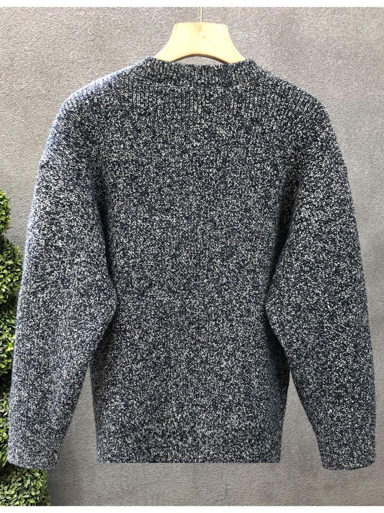 Men's Casual Button-Up Knitwear: Warm, Trendy, Versatile Pullover for Autumn & Winter.