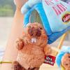 Plush Tent Pendant Portable Backpack Keychain Creative Groundhog Keychain  Keychain Collection