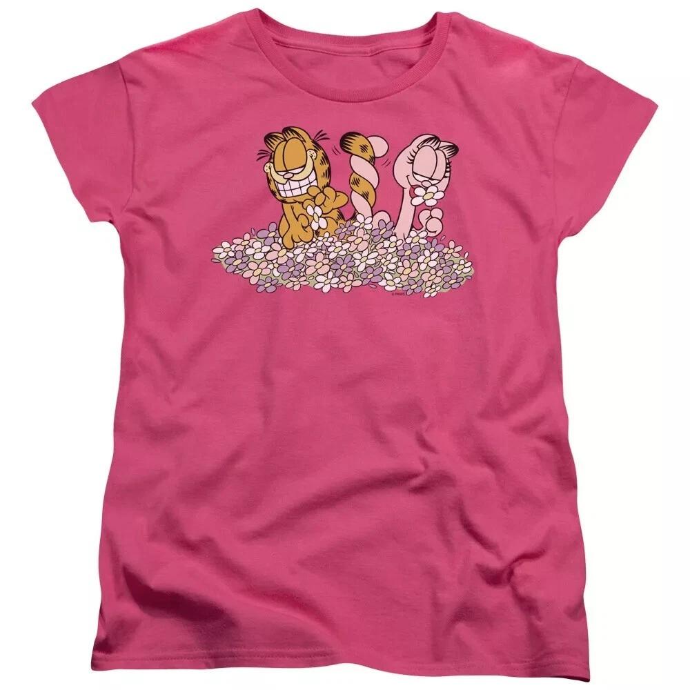 Garfield  Chicks Dig Flowers  Women s T-Shirt 2XL