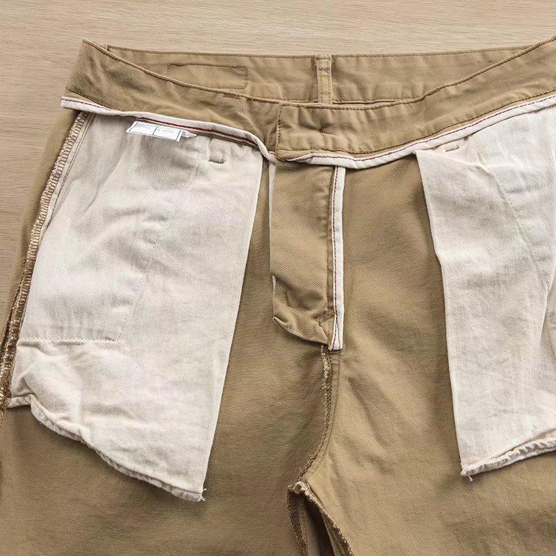 Pánské úzké mikroelastické prané ležérní kalhoty - Letní edice 2023