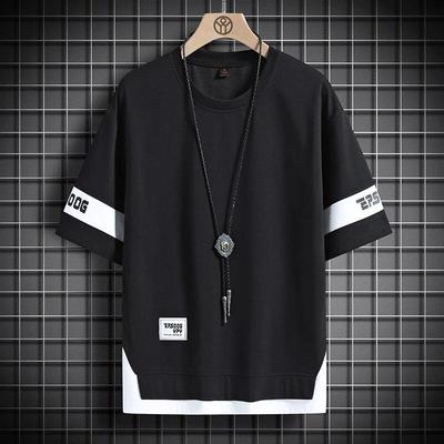 Hip Hop Lose Herren Streetwear T-shirts Casual Klassische Sommer Kurze Ärmel T-Shirt Schwarz Weiß T-shirt Tees Übergröße