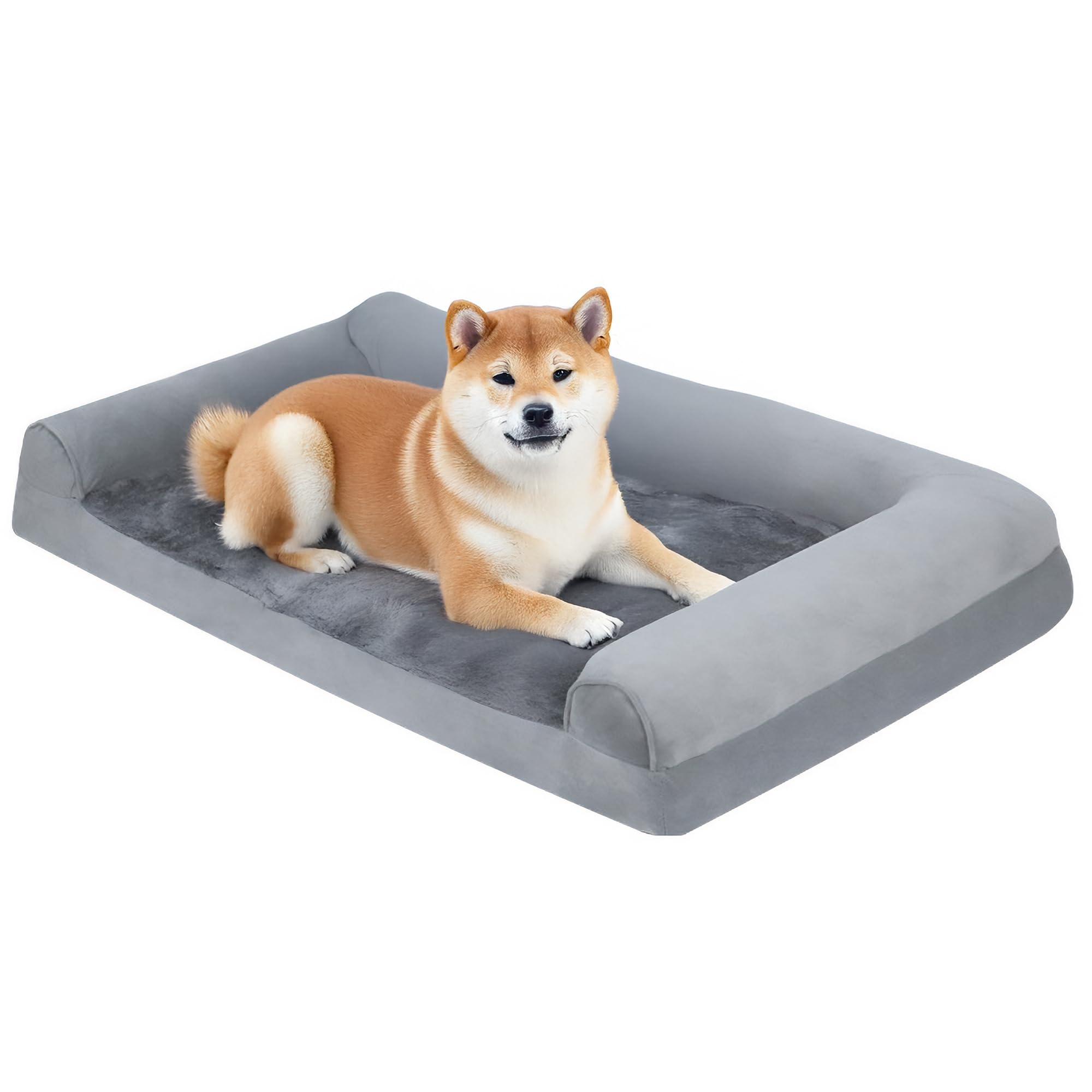 

Моющийся Подходящий для маленьких и средних собак Машинная стирка Съемный чехол и подушка Удобный Всесезонный Включает подушку для подбородка для