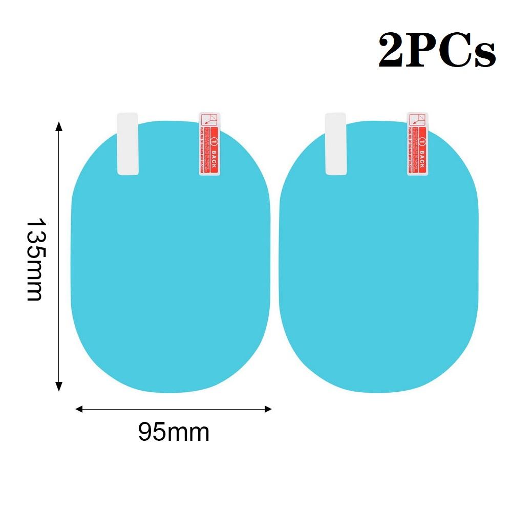 2PCS Car Rearview Mirror Protective Film Car Mirror Window Clear Film Anti Dazzle Waterproof Rainproof Anti Fog Car Sticker