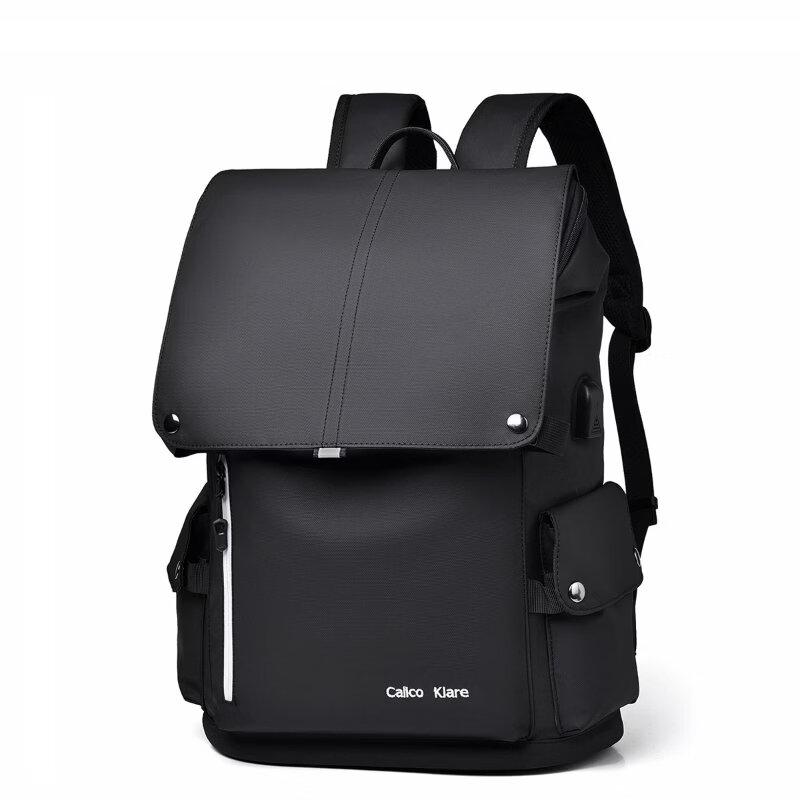 Li Shen Men s Classic Black Casual Backpack