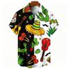 Vintage Fashion Men's Shirt Mexican Style 3D Printing Shirt Hawaiian Beach Vacation Clothing Men's Street Style Shirt Daily Men's and Women's Shirt