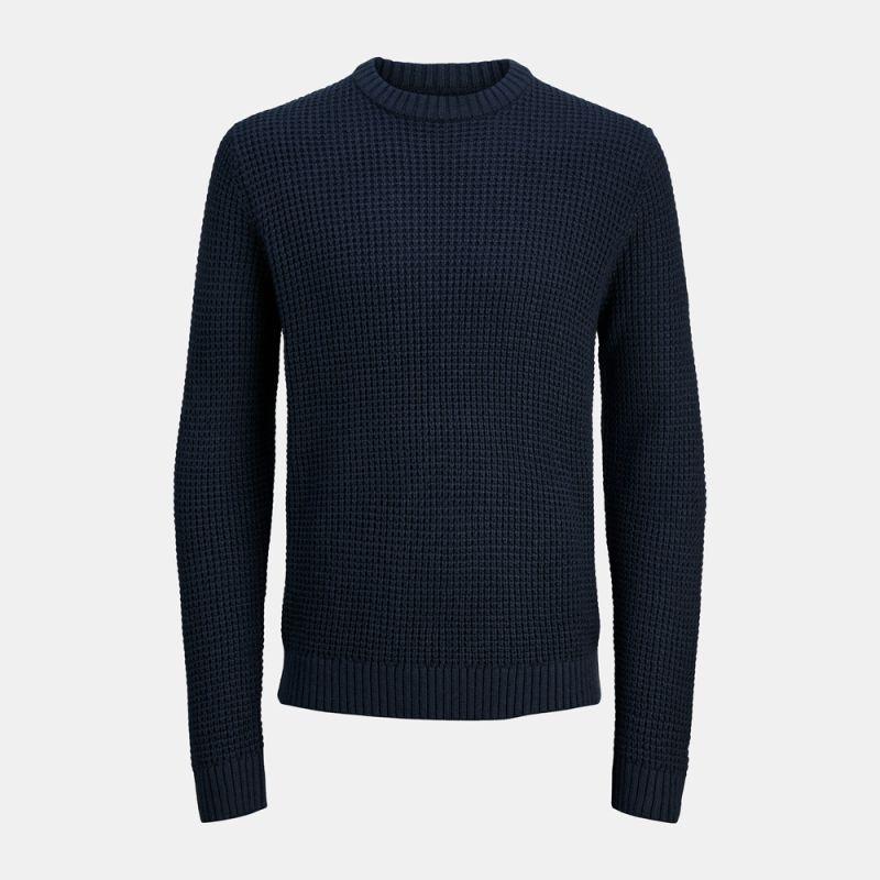 Pull maille tricotée regular Link ras de cou Homme JACK & JONES