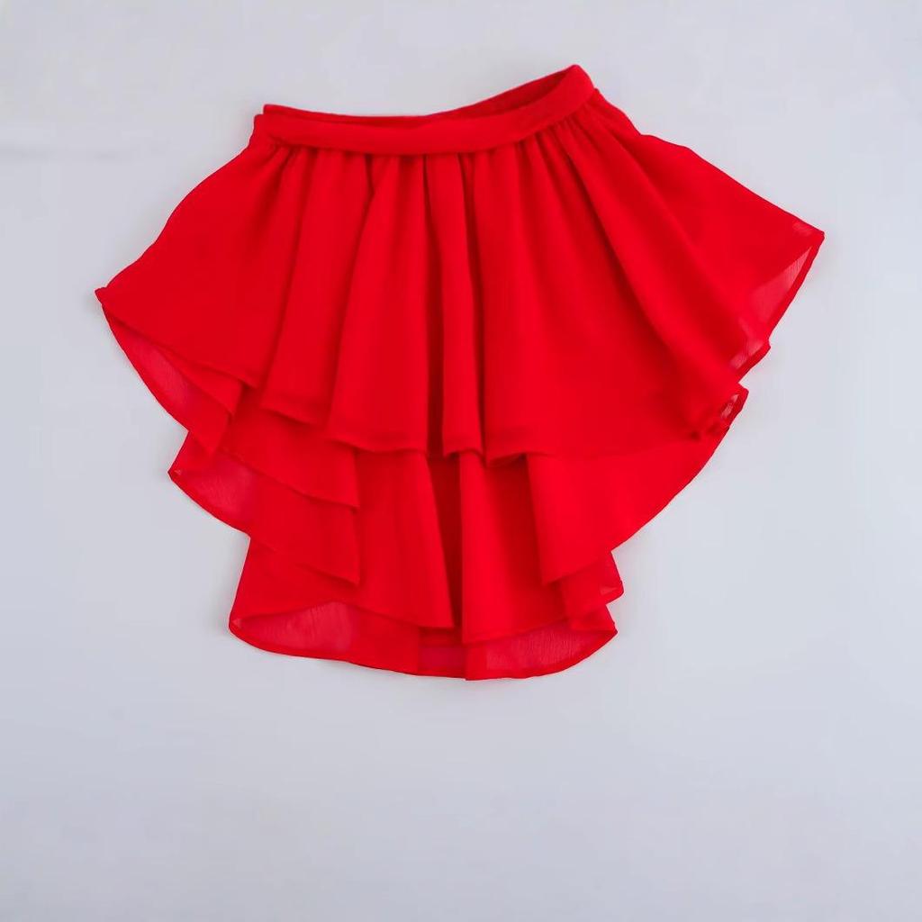 2025 Spring Asymmetrical Chiffon Dress - Elegant European & American Fashion for Women