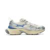 Li Ning Xingji Amorti Antidérapant Respirant Bas Haut Baskets Épaisses Homme Blanc Bleu AGCV109-4