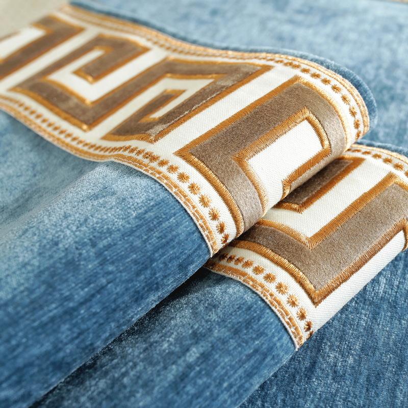 Neuer chinesischer Stil Einfarbiges Sofakissen Vier Jahreszeiten Universal Einfacher Stoff Rutschfest Wohnzimmer Sitzkissen Nordisches Sofa Handtuch Überwurf