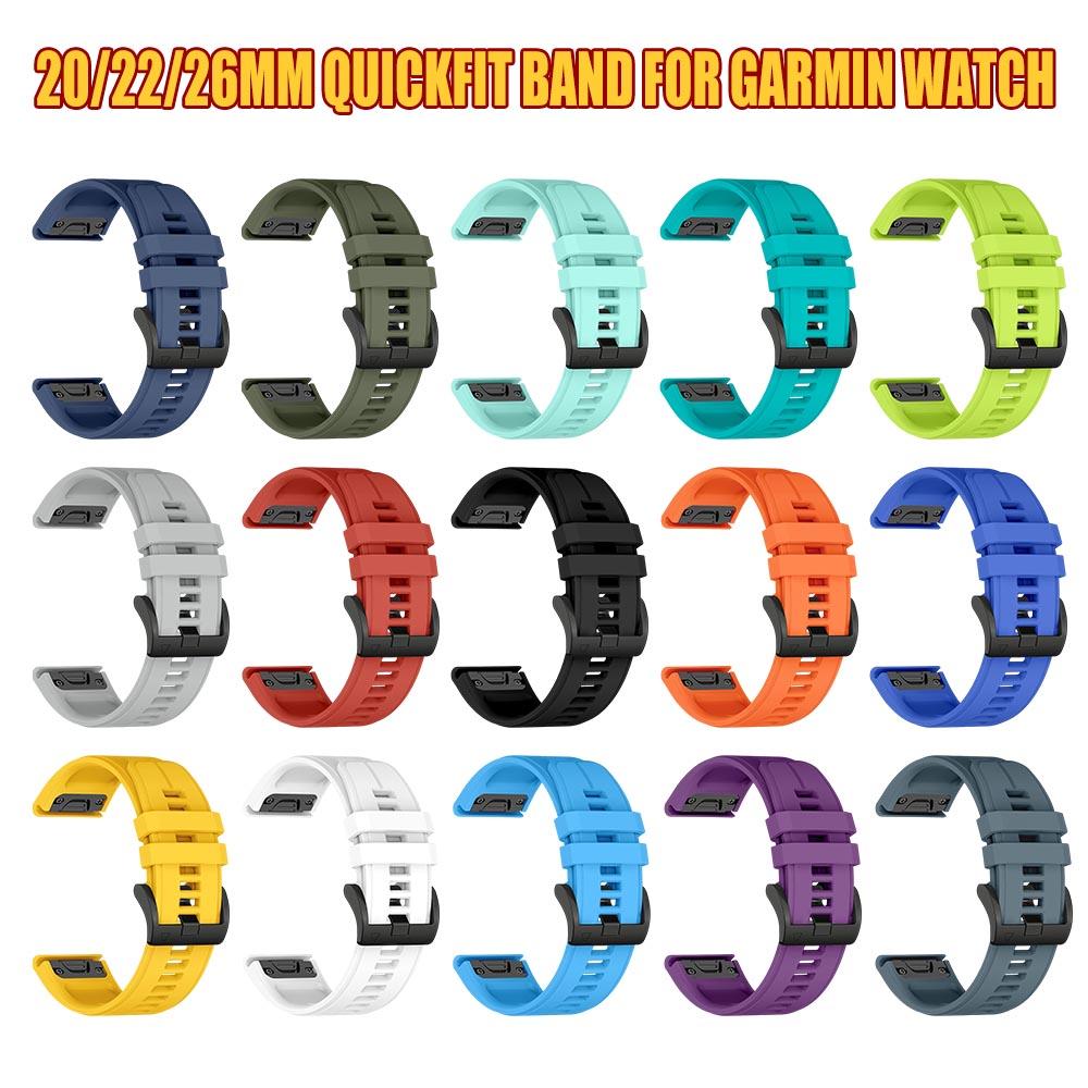 Silikonarmband für Garmin Fenix 7X 7 7S 6 6X Pro Uhrenarmband Riemen für Fenix 5X 5S Plus 3HR 945 935 Handgelenk 20 22 26mm QuickFit