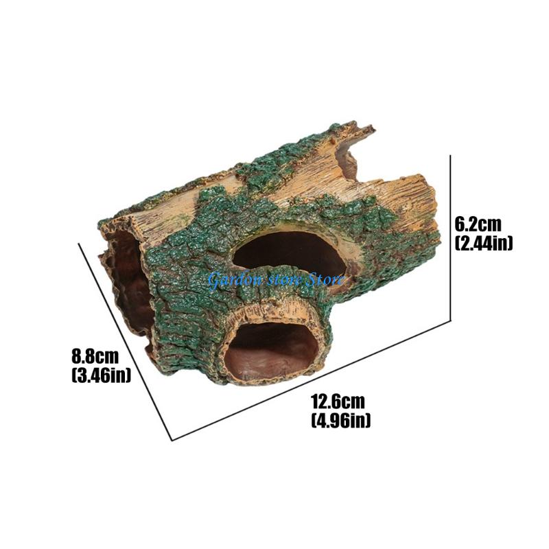 B0KB Life Like Tree Root Hideouts Cave Shelter Place With Basking Platform For Pet Lizards And Amphibians Fish Shrimp Hidings