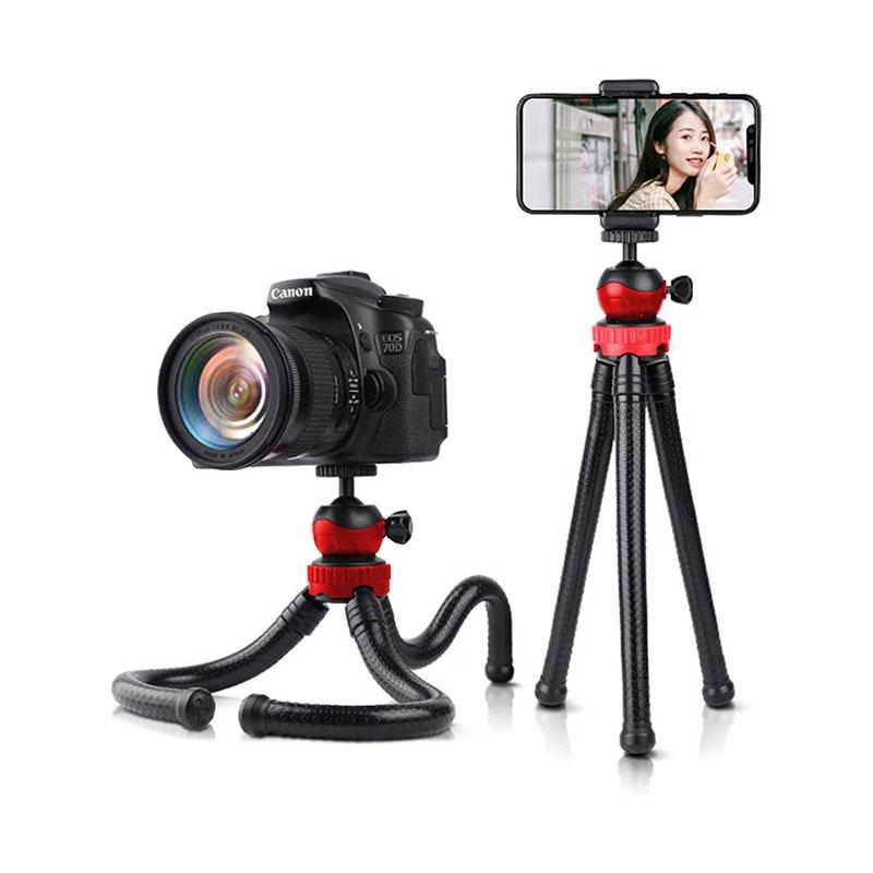 Tripod For Phone Flexible Sponge Octopus Mini Tripod For IPhone Samsung Xiaomi Huawei Mini Camera Tripod Phone Holder Clip Stand
