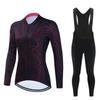 Cycling Suit, Bicycle Winter Men's and Women's Long-sleeved Fleece Suit, Thickened Thermal Overalls