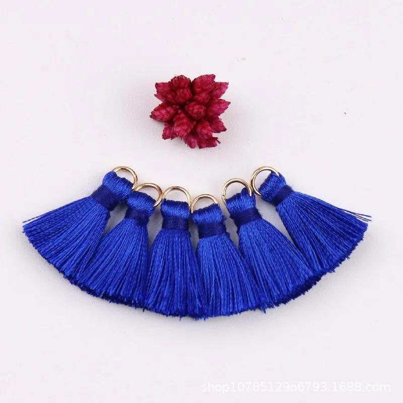 20pcs Polyester Trim Fringe Tassel Sewing Curtains Accessories DIY Keychain Cellphone Straps Pendant Tassels for Jewelry Making