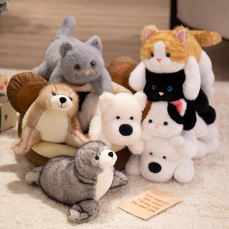 1Pc 30CM Kawaii Cat Sea Lion Plush Toys Lovely Soft Cat Doll Cute West Highland White Terrier Toy Cute Animal Pillow Gift