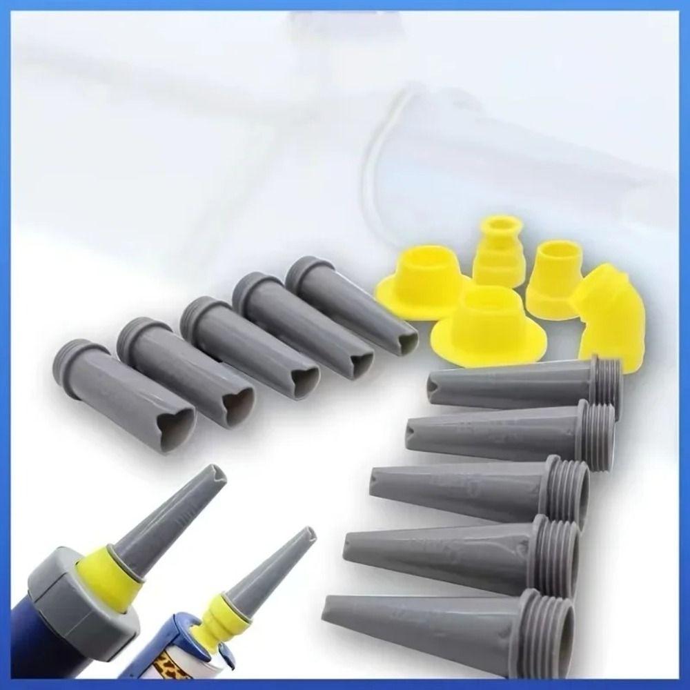 New Plastics Caulking Finisher Reusable With Connection Bases Caulking Nozzle Sealant Finishing Tool Kitchen Bathroom