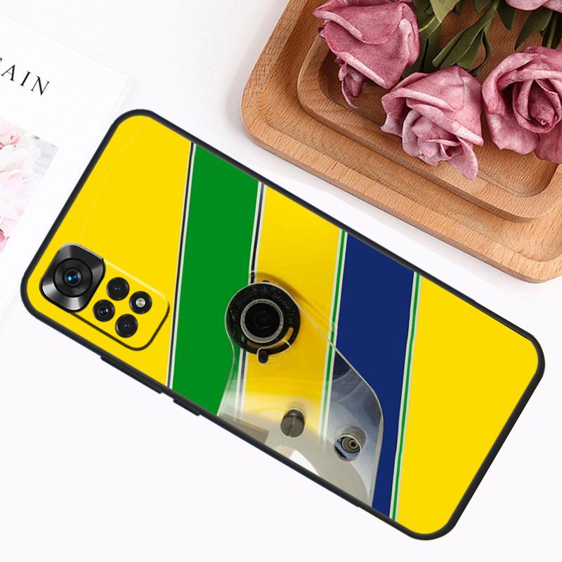Racing Ayrton Senna Case For Xiaomi Redmi 12C 10C 9A 9C 9T Redmi Note 12 Pro 8 9 10 11 Pro 11S 10S 12S Cover