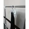 Shinkohanger Monochrome Skirt Hanger with Big Clip, Swivel Hook, Connecting Hook, Scarf Hanger, White, 34 x 17.3 x 3 cm
