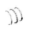 Retro European & American Hip-Hop Stainless Steel Figaro Blade Chain Bracelet