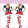 Adorable Swing Dress Style Santa Claus Costume For Women And Girls