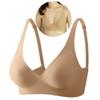 FINETOO Women Bare Skin Bra Wire Free Brassieres Push Up Women's Underwear Active Sports Fiteness Bra Sexy Intimates Lingerie