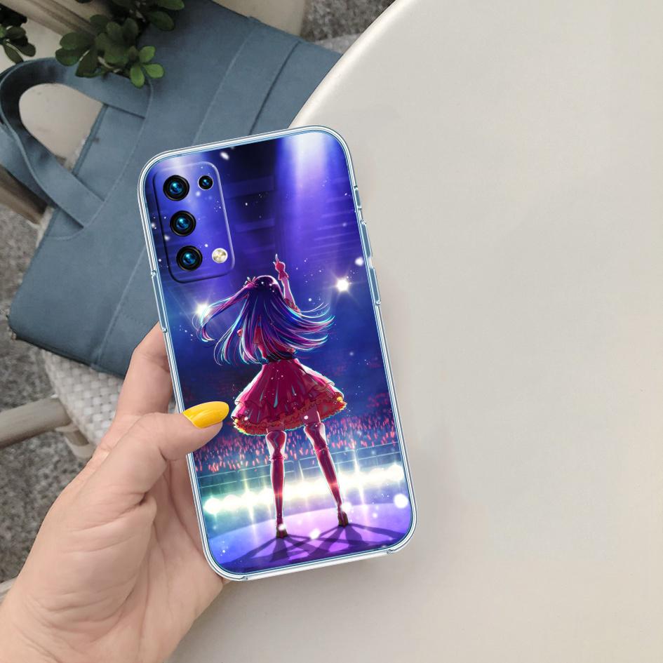 HK55 Oshi No Ko Ai Hoshino Soft Shell Transparent Phone Case for Motorola Moto G7 G8 G9 G84 G85 G73 G24 G15 Z2 Play Power Plus