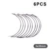 6/10Pcs Suture Surgical Tool Durable Metal 1/2 Corner Medical Needle Double Eyelid Medical Science Diy Accessories