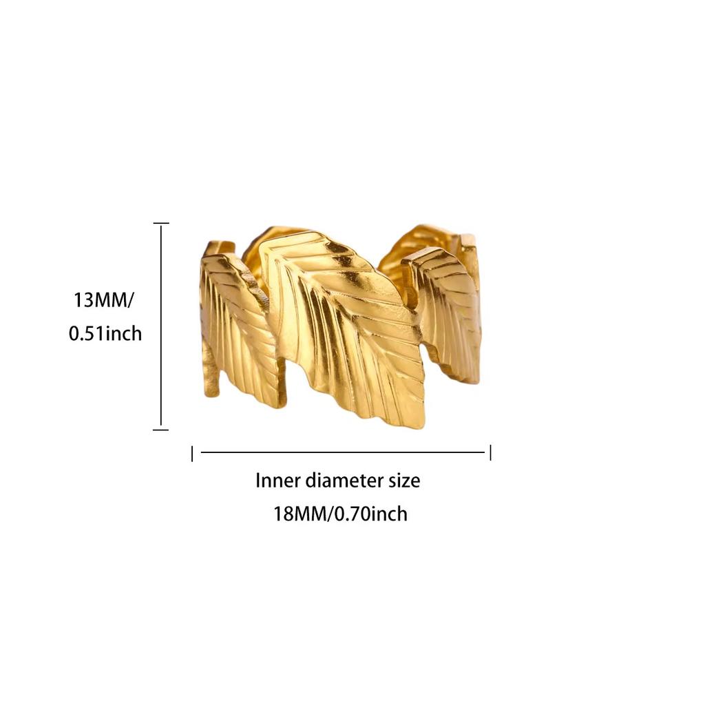 Titanium Steel Jewelry Starfish Shell Ring Women's Stainless Steel Wide-faced Jewelry Simple High-end Ring