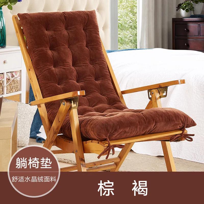 Inyahome Rocking Patio Lounge Chair Cushion with Ties Overstuffed Seat Back Cushion Pad Tufted Pillow for Outdoor Indoor Home