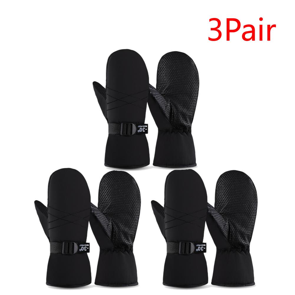 Ski Mittens Waterproof Snow Gloves Windproof Winter Gloves Thermal Snowboard Gloves Cold Weather Gloves for Men
