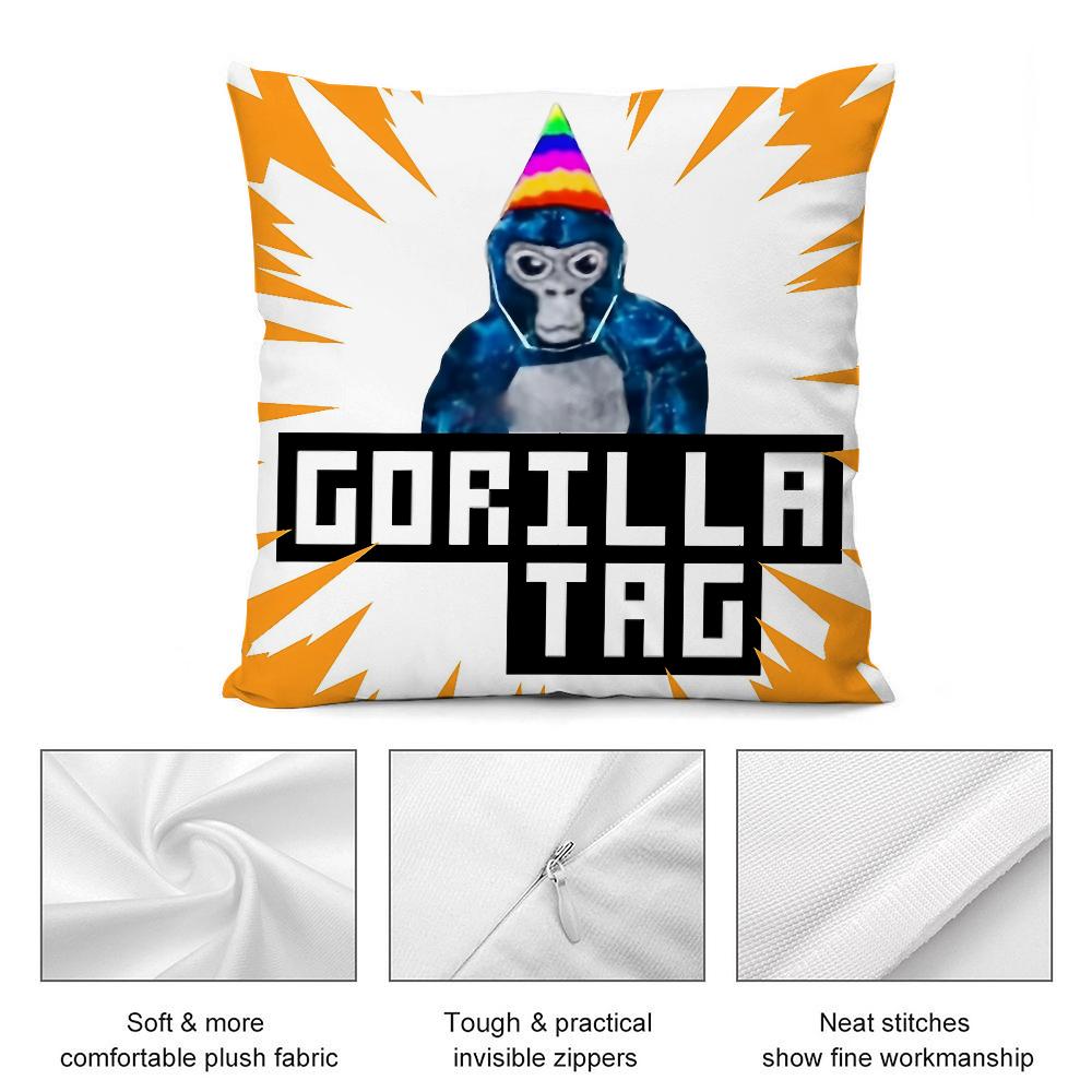 Cool G-Gorilla Tag Pillow Case Short Plush Pillow Covers Sofa Decorative Gift Home Double-sided Printing Cushion Cover